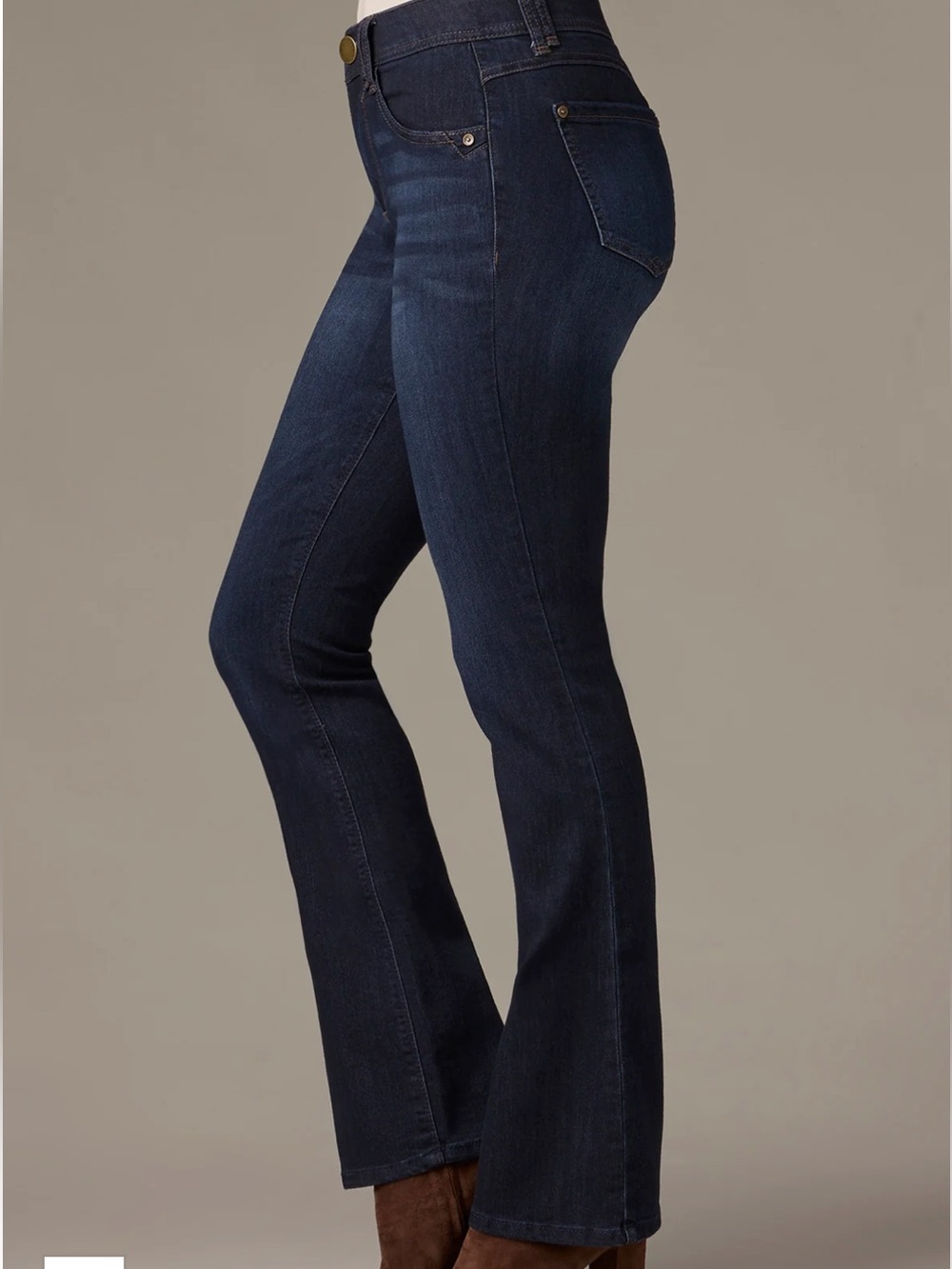 Wit & Wisdom 16 Petite Brittany Baby Bootcut Jeans Dark Wash Western